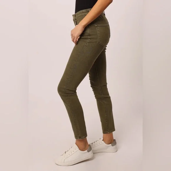 DEAR JOHN GISELE HIGH RISE ANKLE SKINNY JEANS IN CYPRESS size 27 - Picture 3 of 8